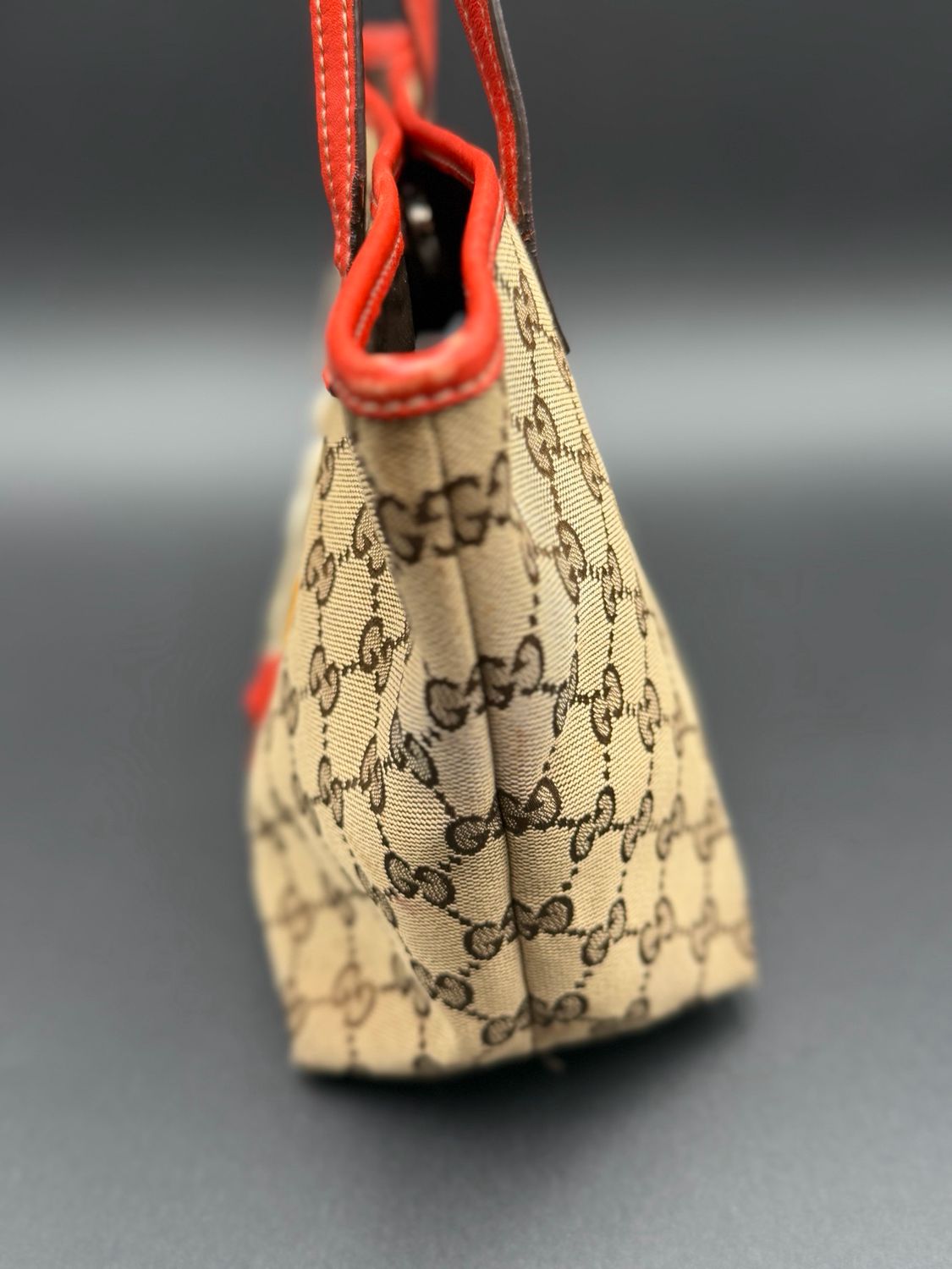 Gucci Monogram Canvas Mini Top Handle Zoo Animal Bird 