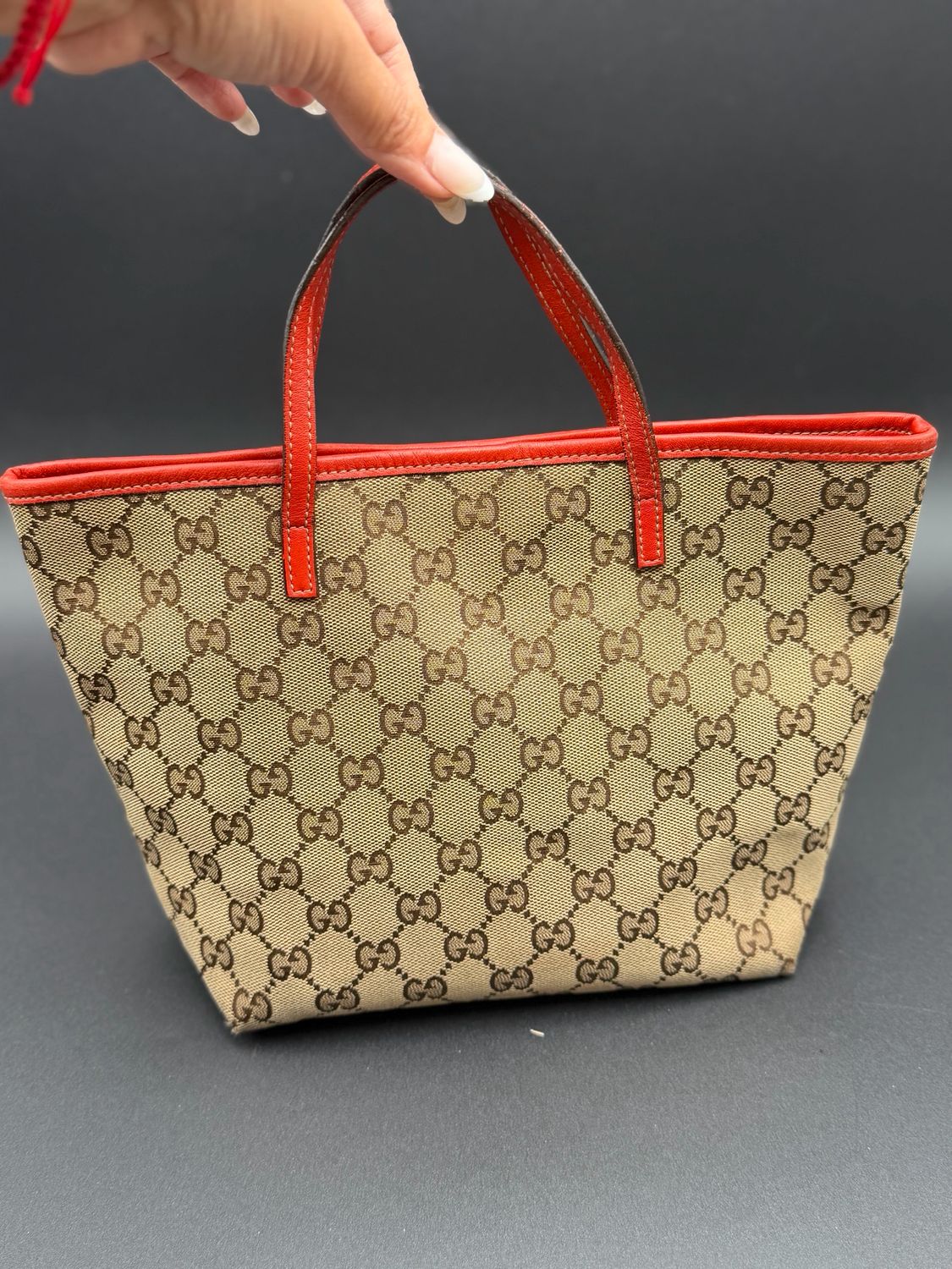 Gucci Monogram Canvas Mini Top Handle Zoo Animal Bird 