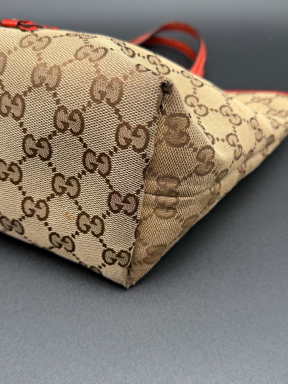 Gucci Monogram Canvas Mini Top Handle Zoo Animal Bird 