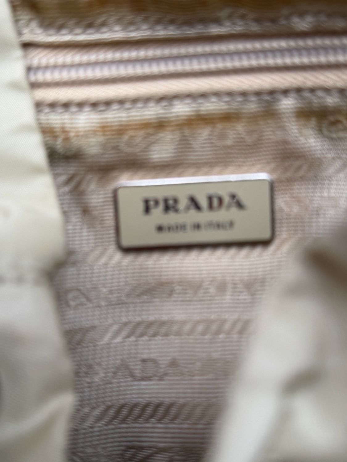 Prada Nylon Backpack Tessuto Ivory Cream
