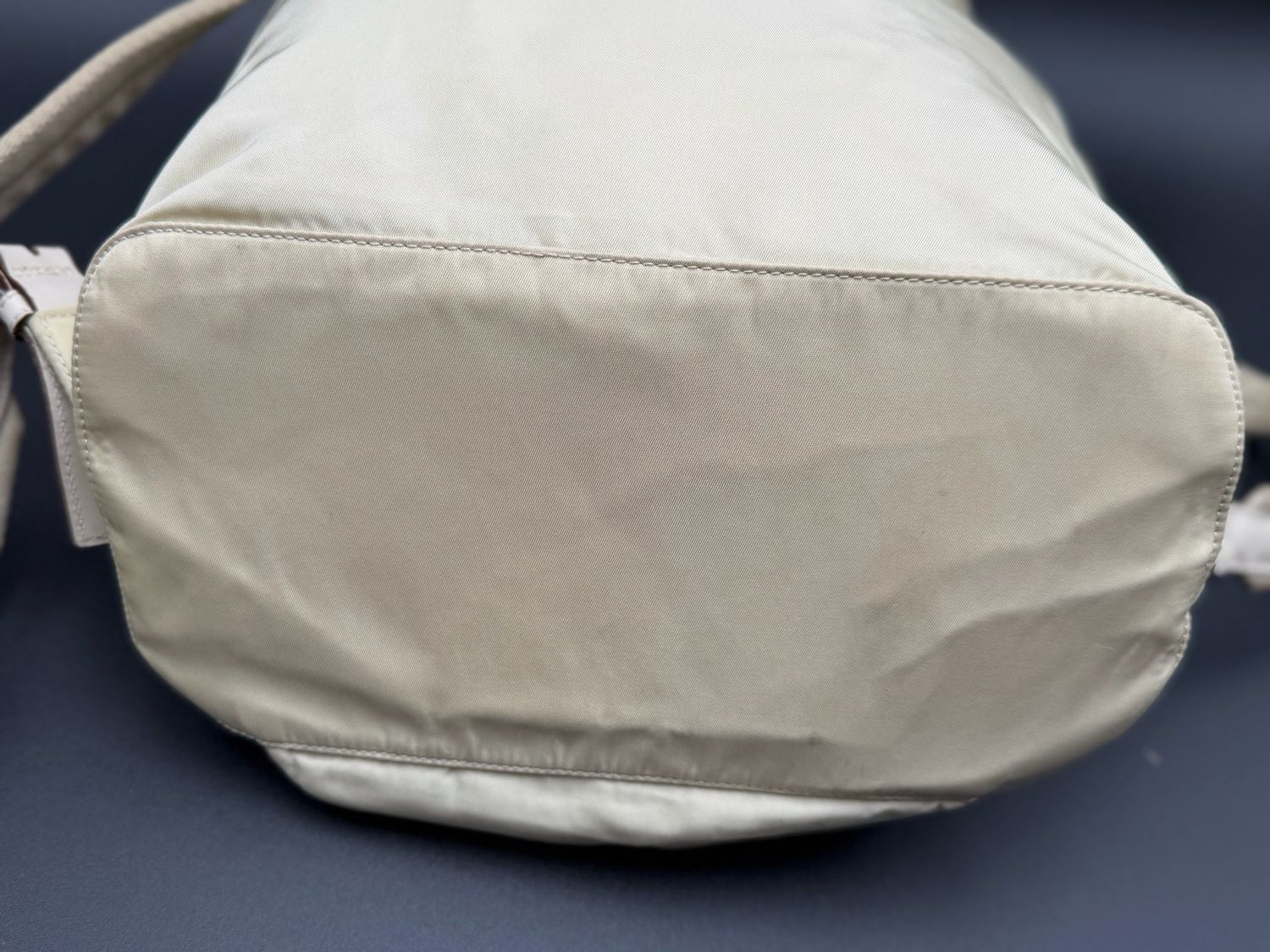 Prada Nylon Backpack Tessuto Ivory Cream