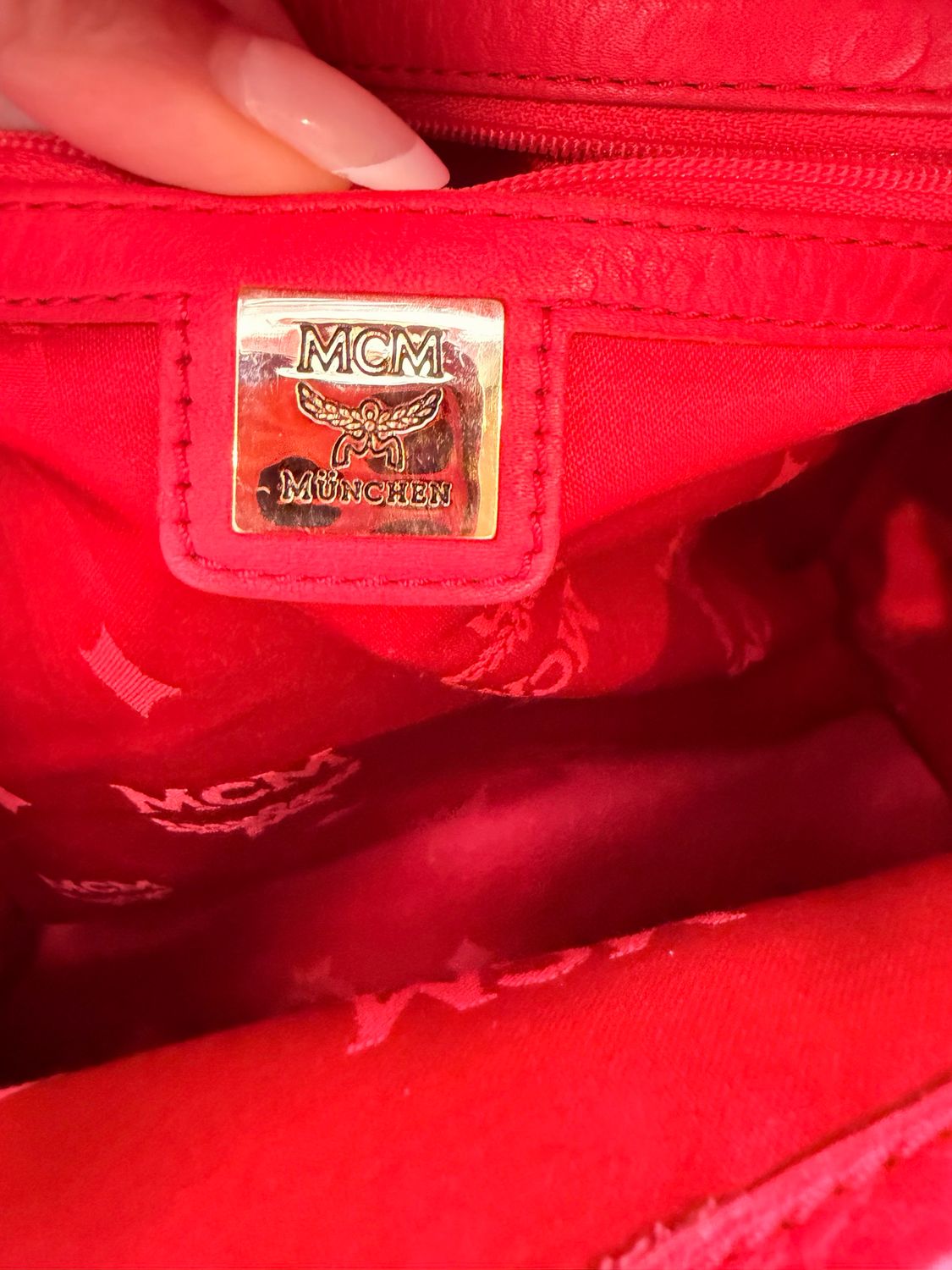 Mcm Visetos Studded Backpack Pink 
