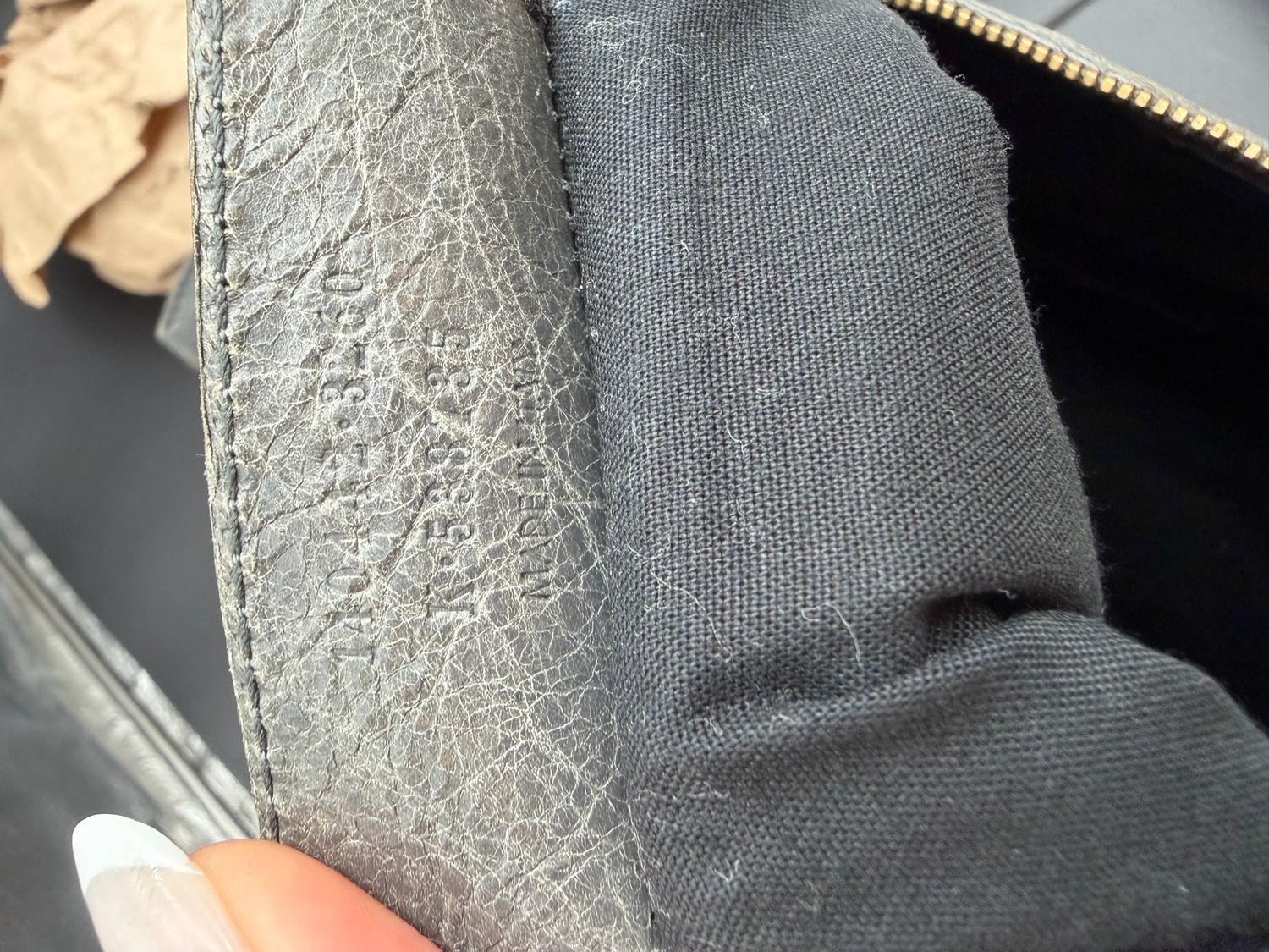 Balenciaga Motocross Hobo Shoulder Grey 