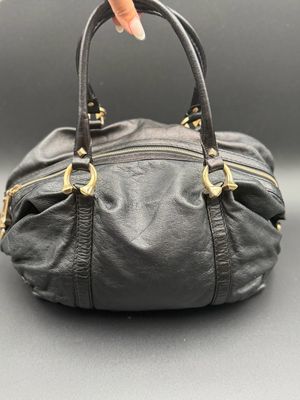 Gucci Boston Bowler Tote Shoulder Handbag Leather Black