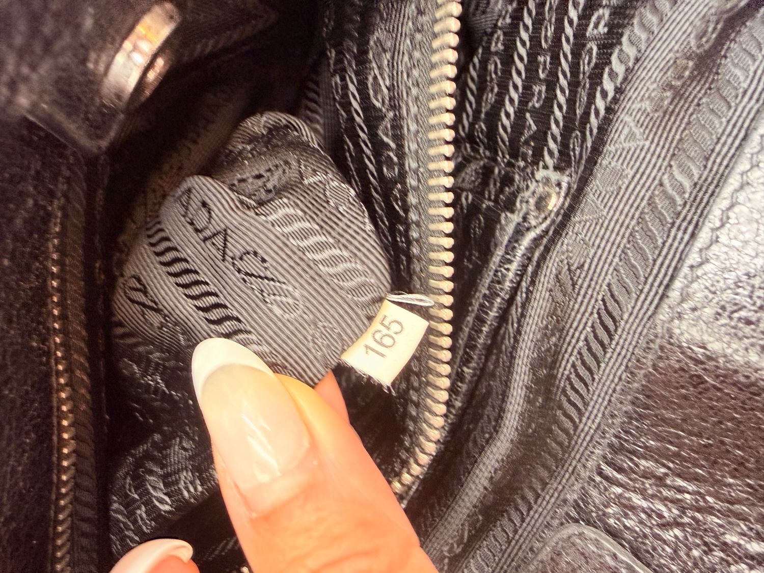 Prada Nylon Tessuto Chevron Sling Messenger Tote