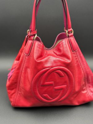 Gucci Soho Patent Cellarius Tote Medium Shoulder