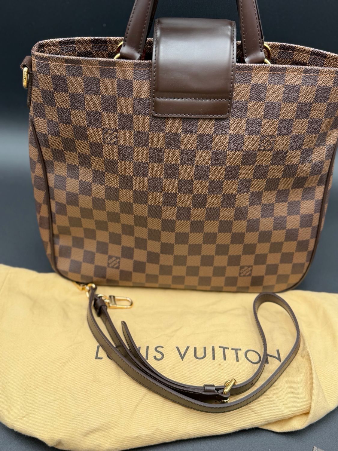 Louis Vuitton Damier Ebene Cabas Roseberry Tote Shoulder