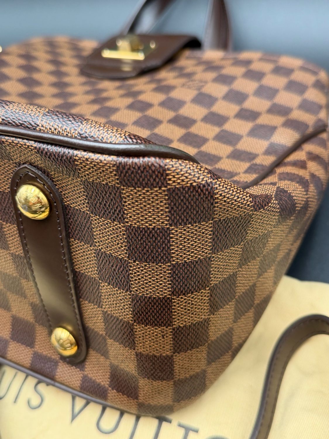 Louis Vuitton Damier Ebene Cabas Roseberry Tote Shoulder
