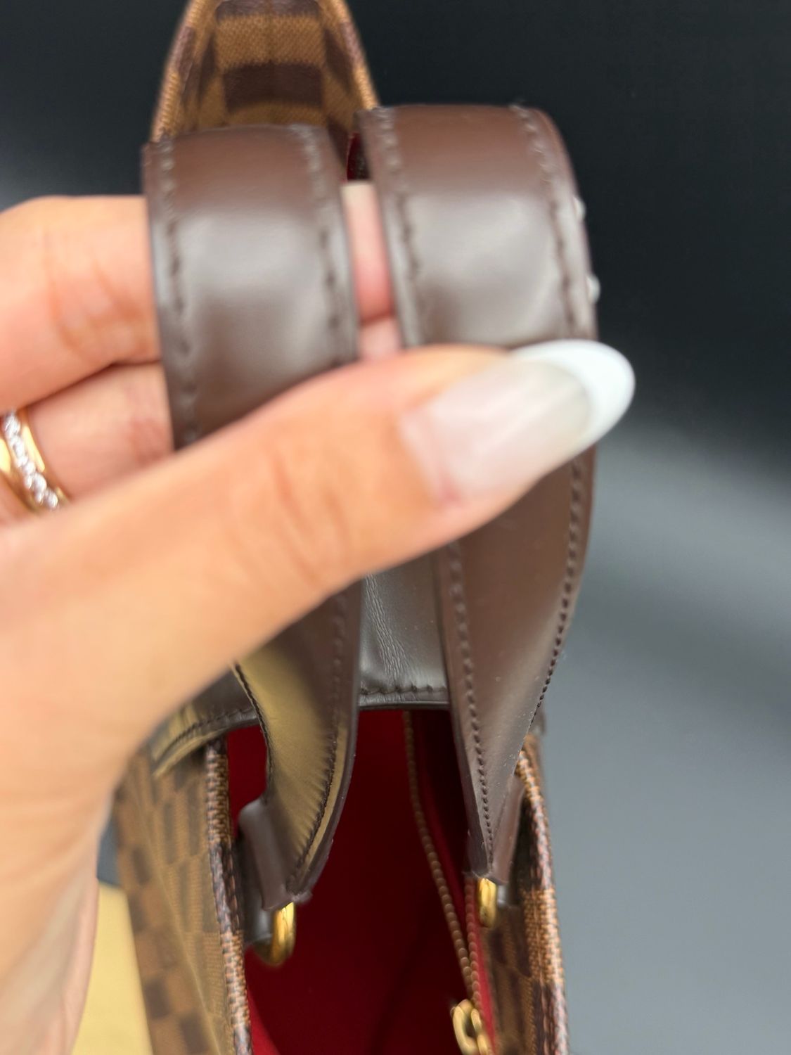Louis Vuitton Damier Ebene Cabas Roseberry Tote Shoulder