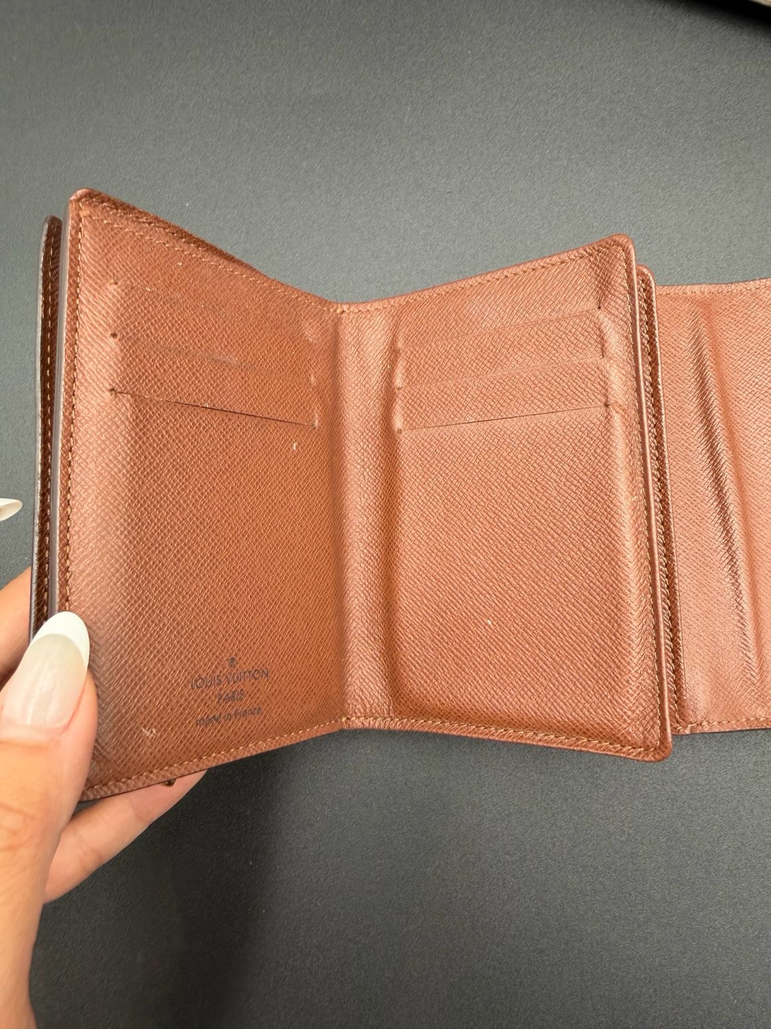 Louis Vuitton Monogram Joey Tri-Fold Flap Wallet 