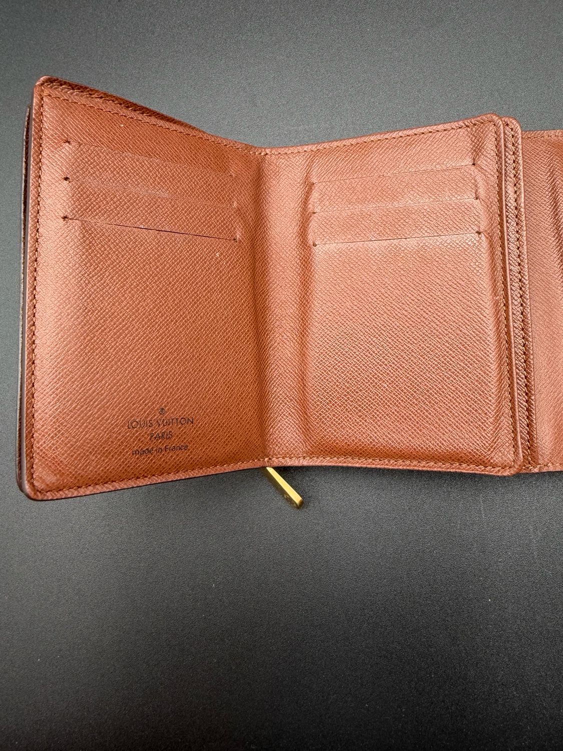 Louis Vuitton Monogram Joey Tri-Fold Flap Wallet 