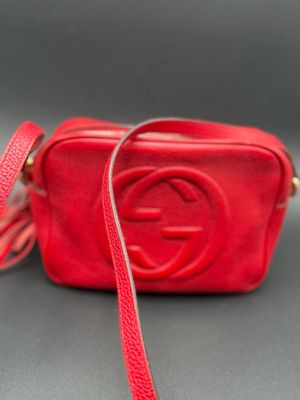 Gucci Soho Disco Pebbled Leather Camera Bag Messenger Sling