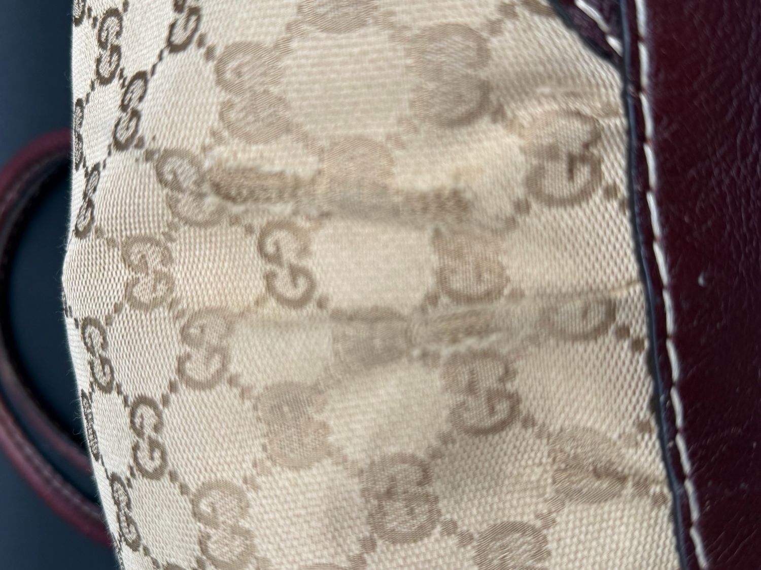 Gucci Monogram Canvas Horsebit Boston Bowler Nail Medium