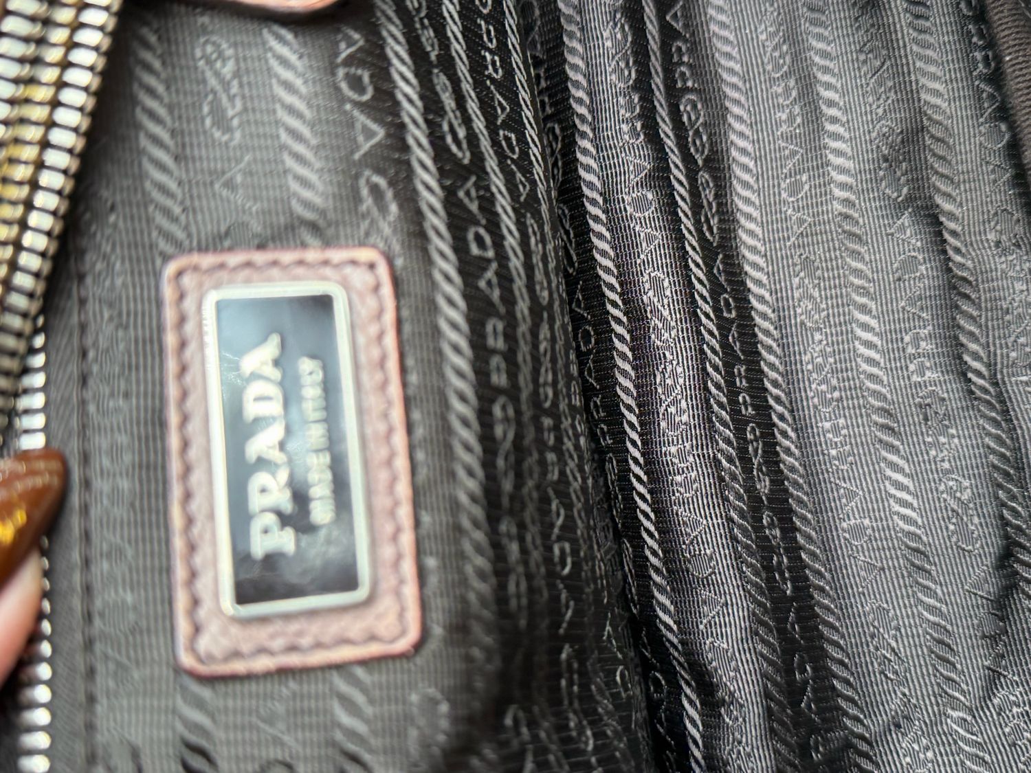 Prada Glace Calf Bowler Messenger Crossbody