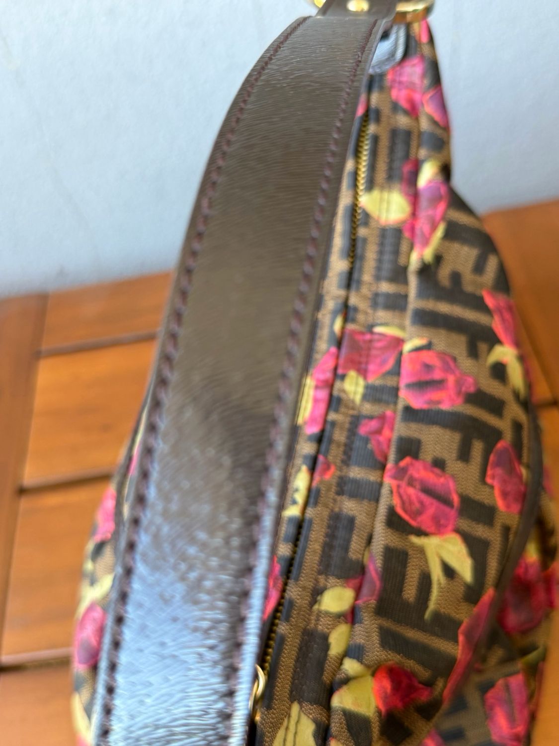 Fendi Zucca Chef Hobo Rose Limited Shoulder Bag