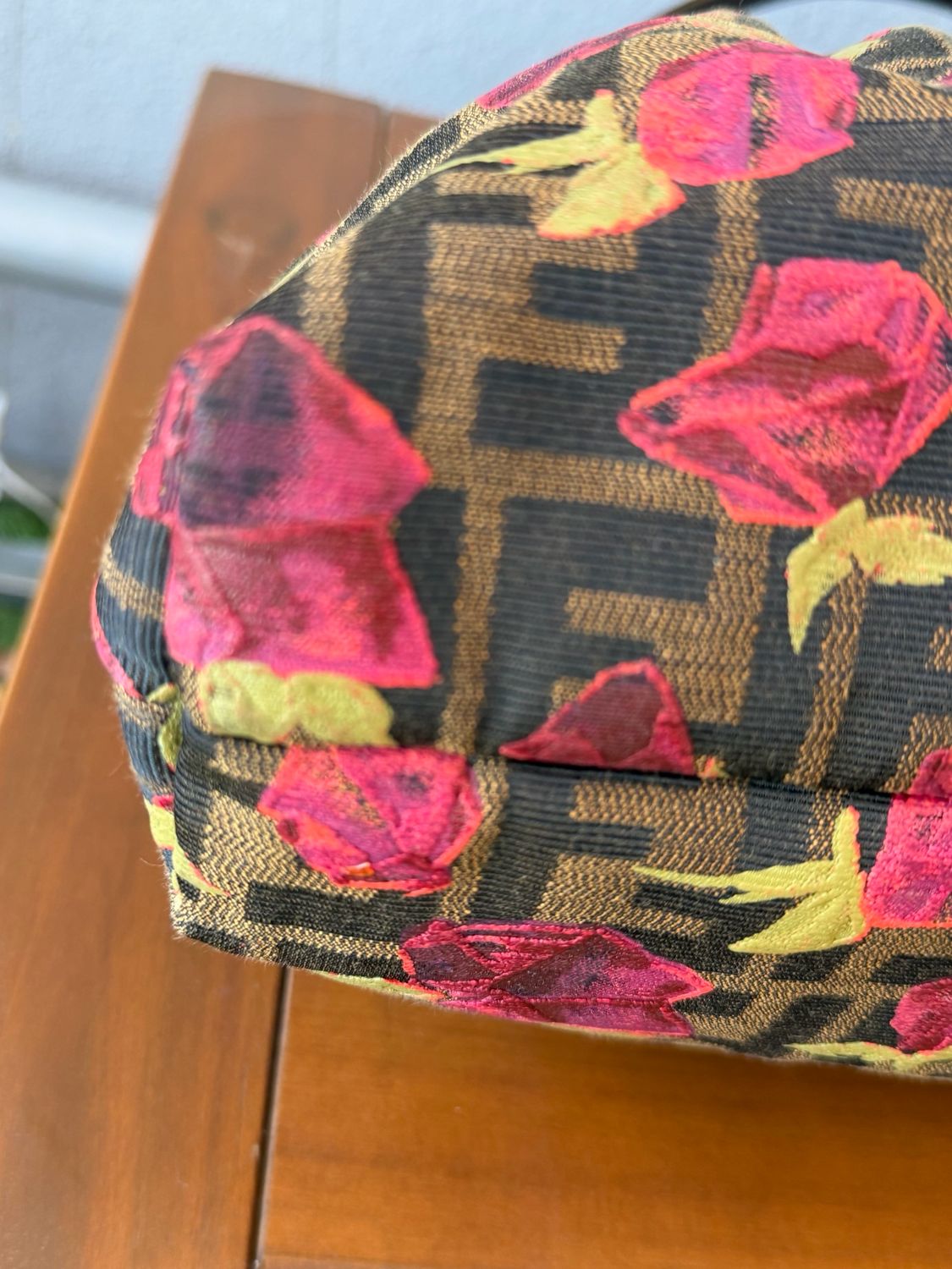 Fendi Zucca Chef Hobo Rose Limited Shoulder Bag