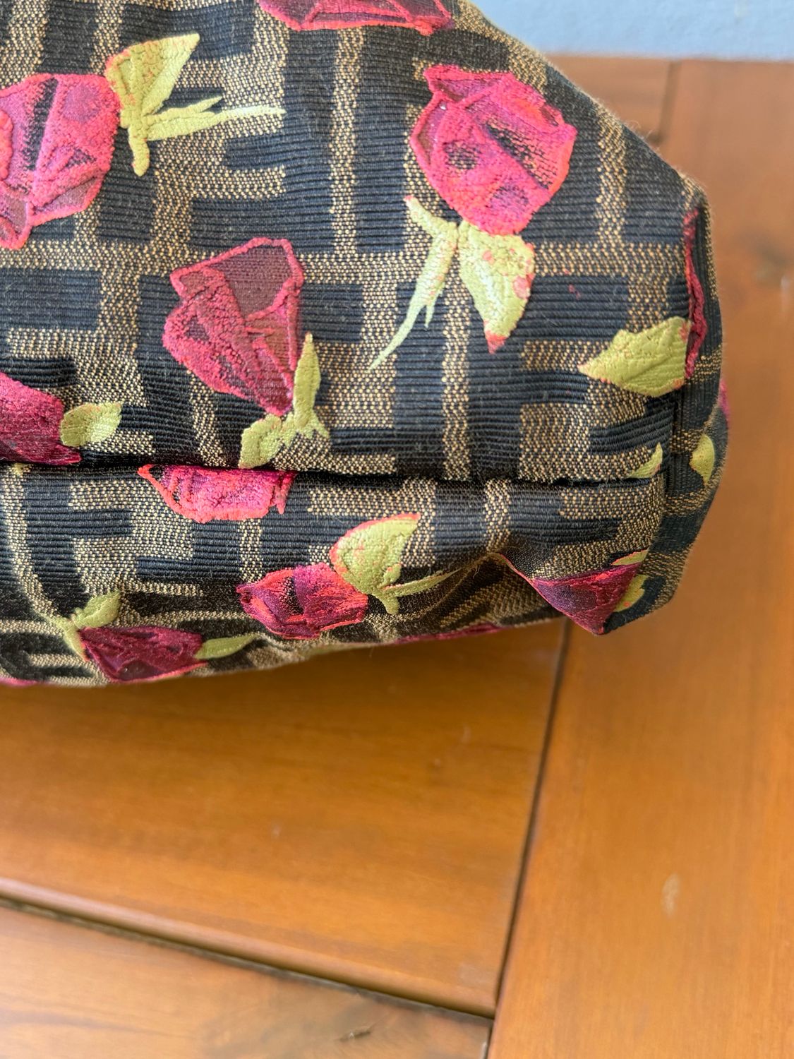 Fendi Zucca Chef Hobo Rose Limited Shoulder Bag