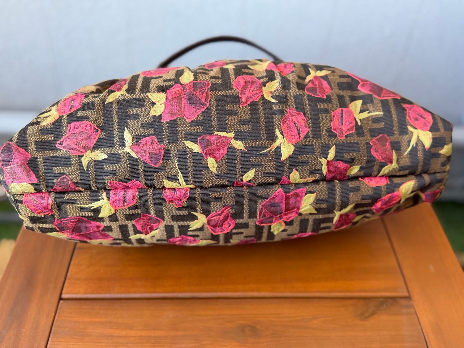 Fendi Zucca Chef Hobo Rose Limited Shoulder Bag