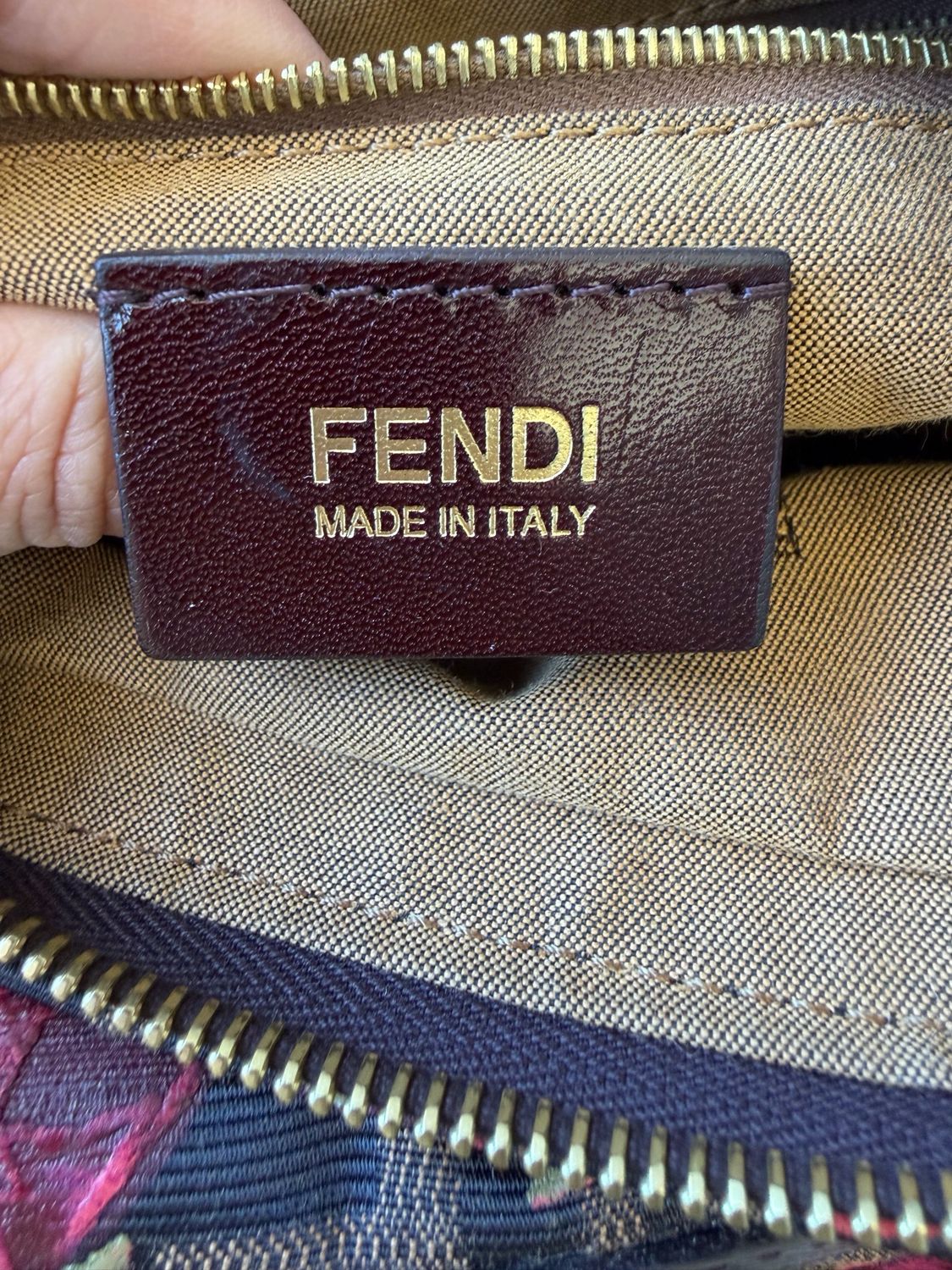 Fendi Zucca Chef Hobo Rose Limited Shoulder Bag