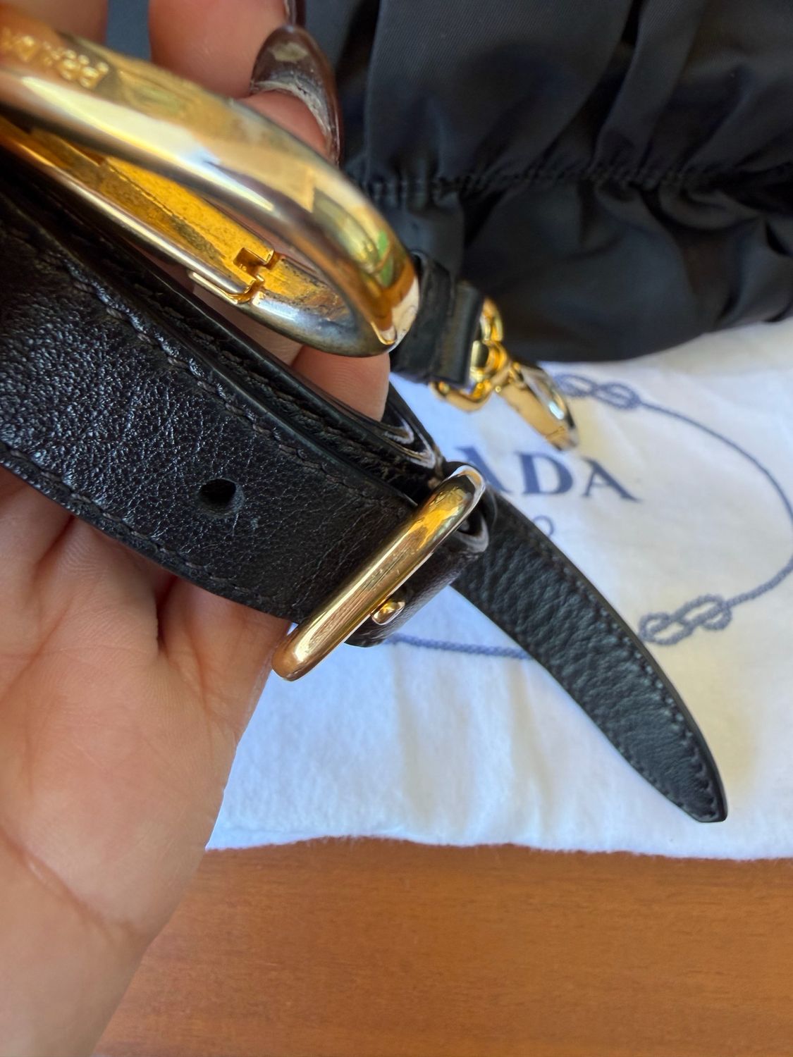 Prada Nylon Tessuto Gaufre Crossbody Tote Medium