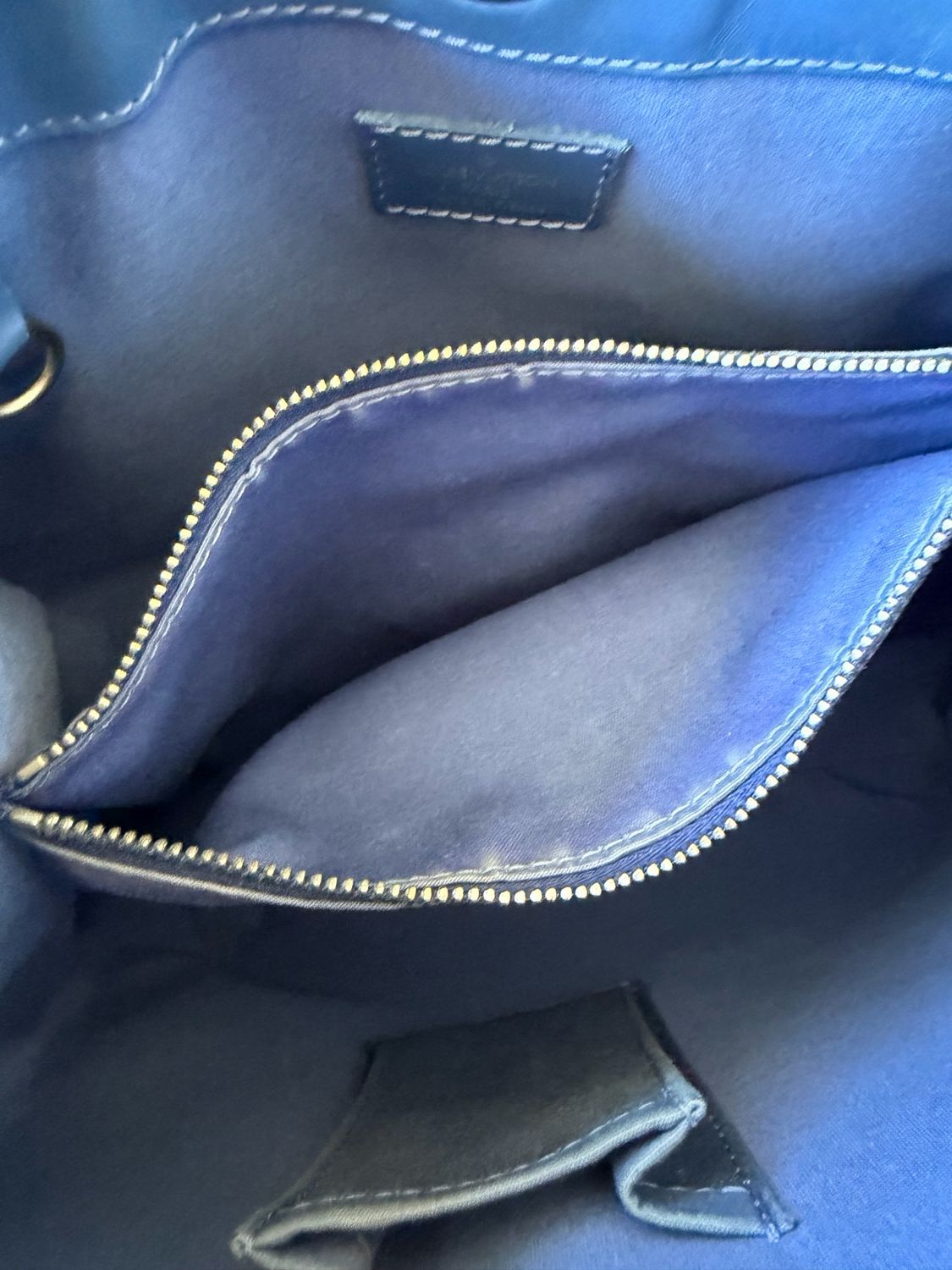 Louis Vuitton Myrtille Blue Epi Leather Shoulder