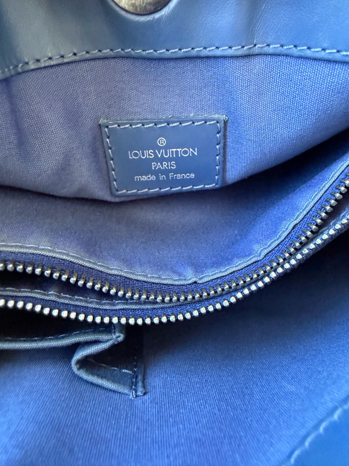 Louis Vuitton Myrtille Blue Epi Leather Shoulder