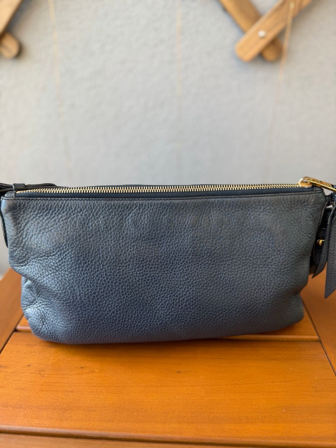 Prada Vitello Daino Crossbody Zipper Messenger
