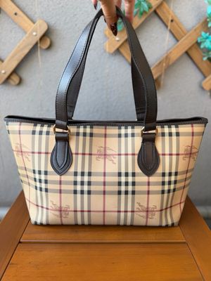 Burberry Regent Tote Haymarket Check Shoulder Bag