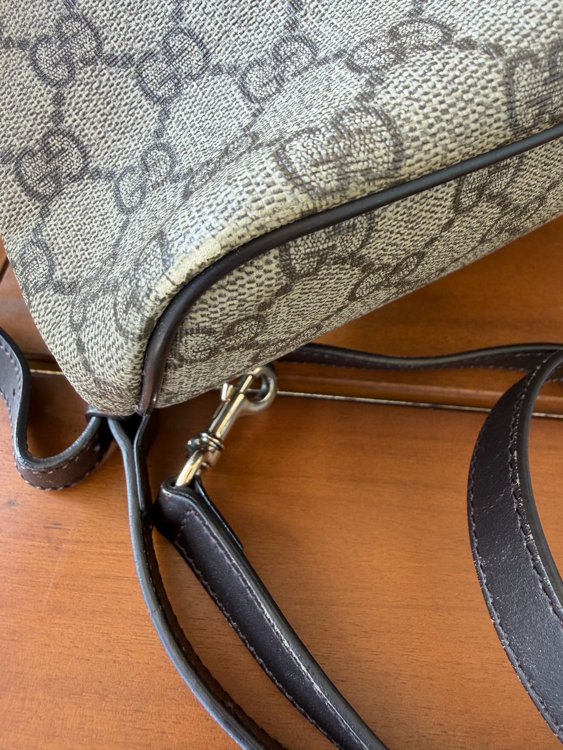 Gucci Monogram Supreme Coated Canvas Sling Messenger