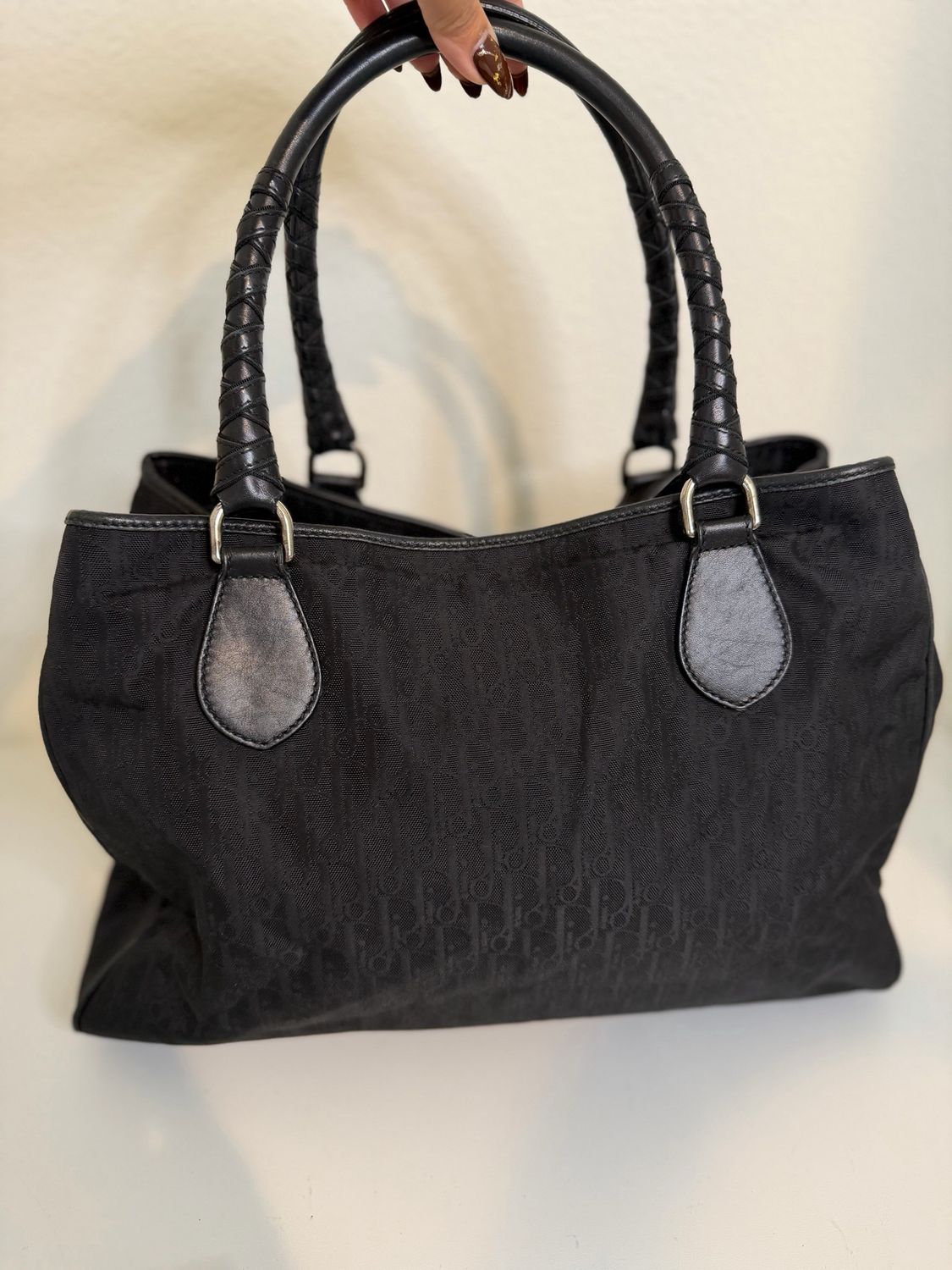 Christian Dior Monogram Canvas Lovely Tote Shoulder 