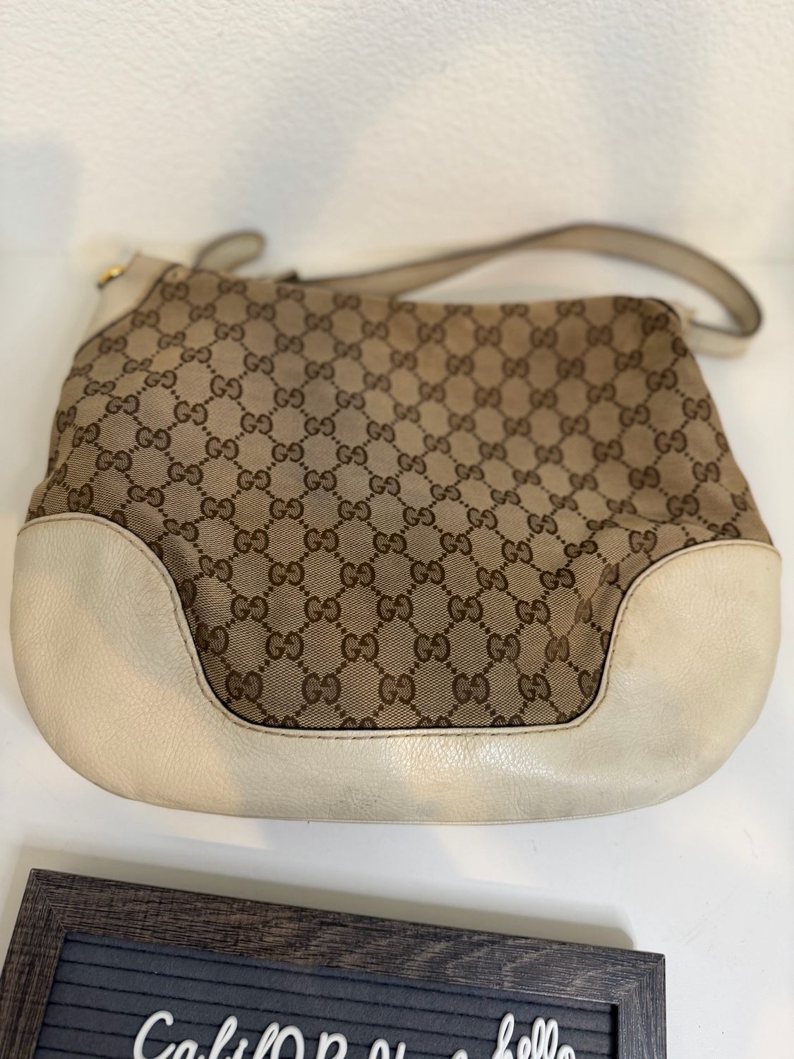 Gucci Monogram Canvas Hobo Shoulder Charlotte