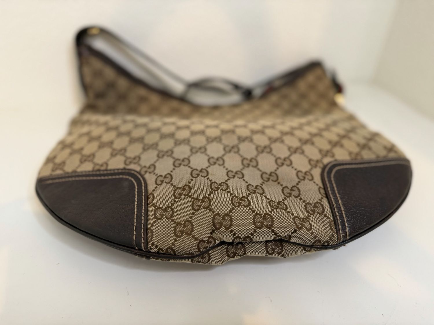 Gucci Monogram Canvas Princy Hobo Shoulder