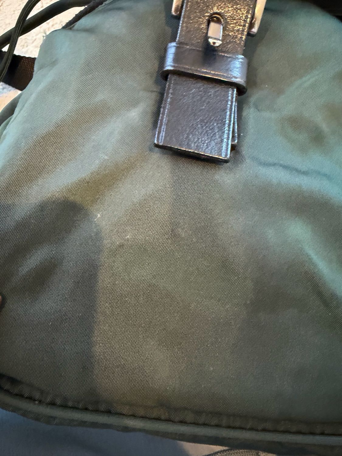 Prada Nylon Tessuto Backpack Small Green