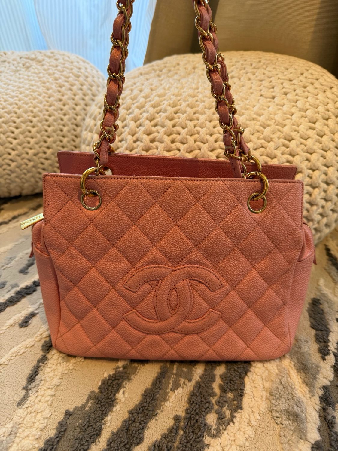 Chanel Petite Timeless Tote Caviar Shoulder Bag