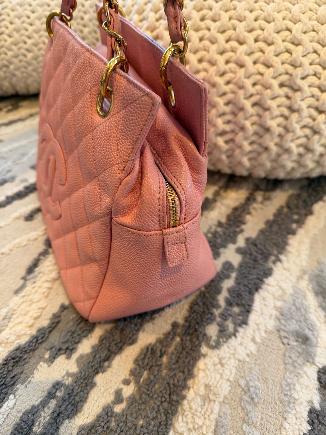 Chanel Petite Timeless Tote Caviar Shoulder Bag