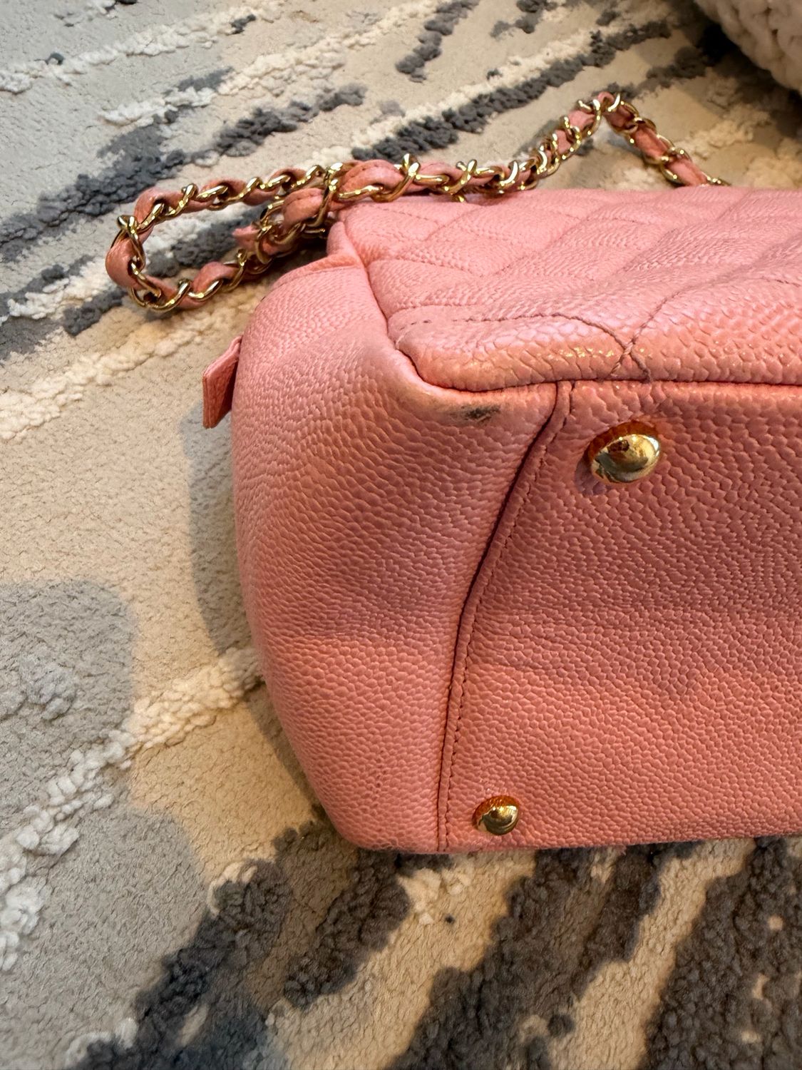 Chanel Petite Timeless Tote Caviar Shoulder Bag