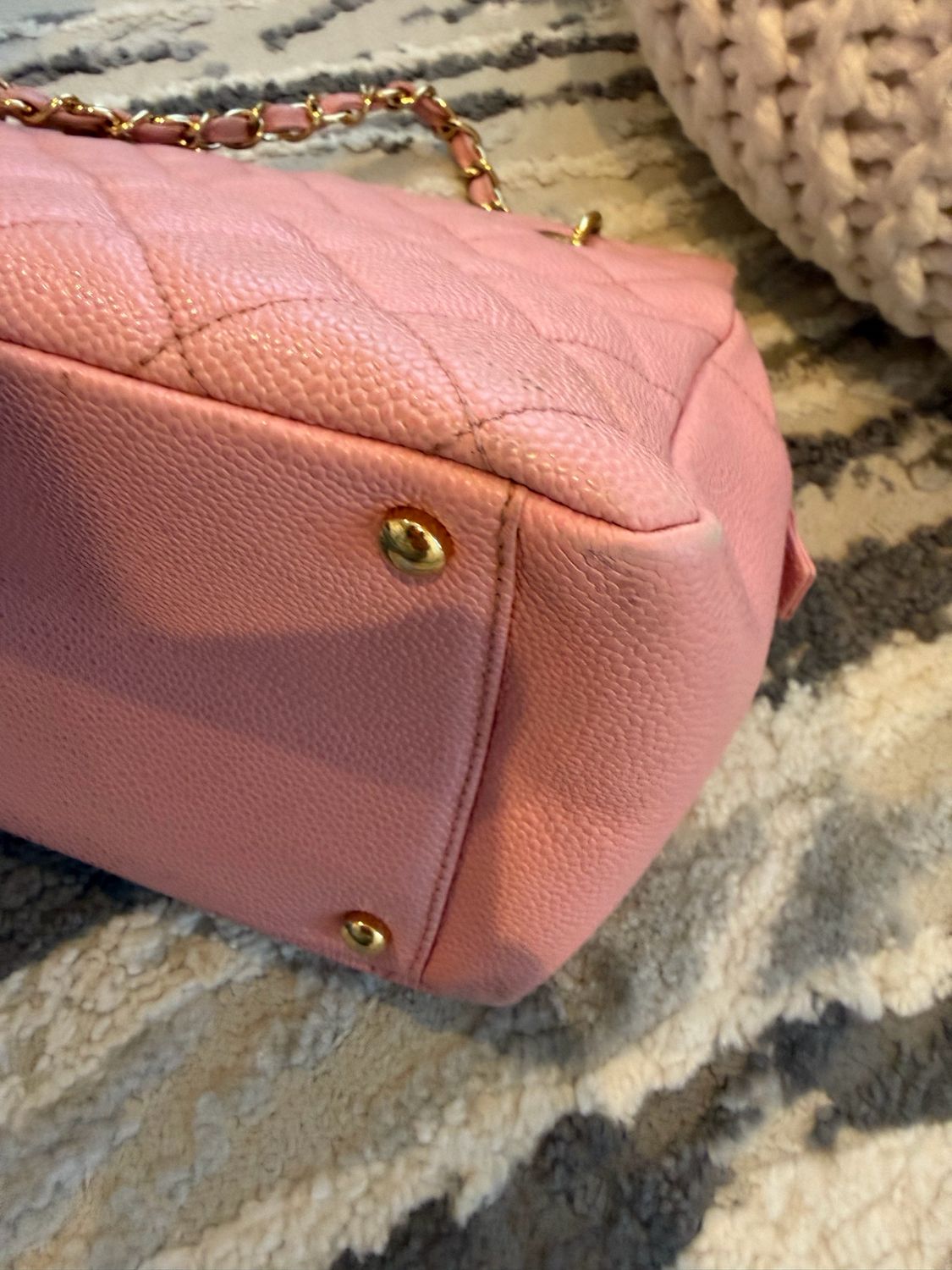 Chanel Petite Timeless Tote Caviar Shoulder Bag