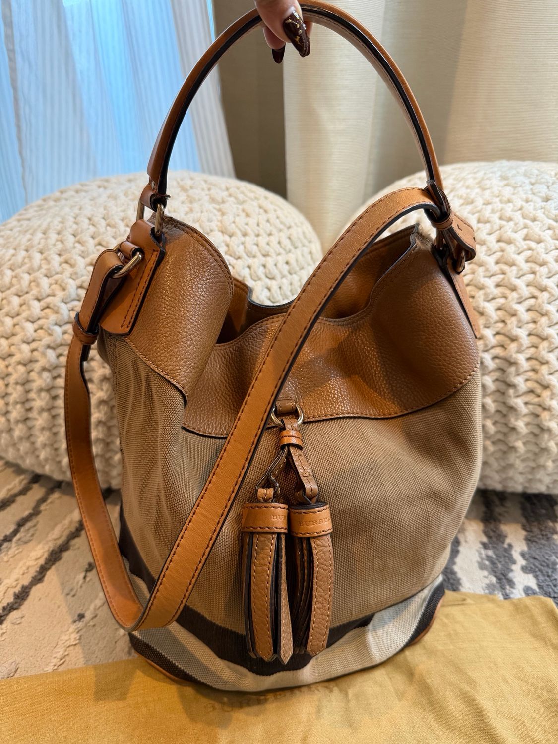 Burberry Novacheck Hobo Ashby Bucket Messenger Crossbody