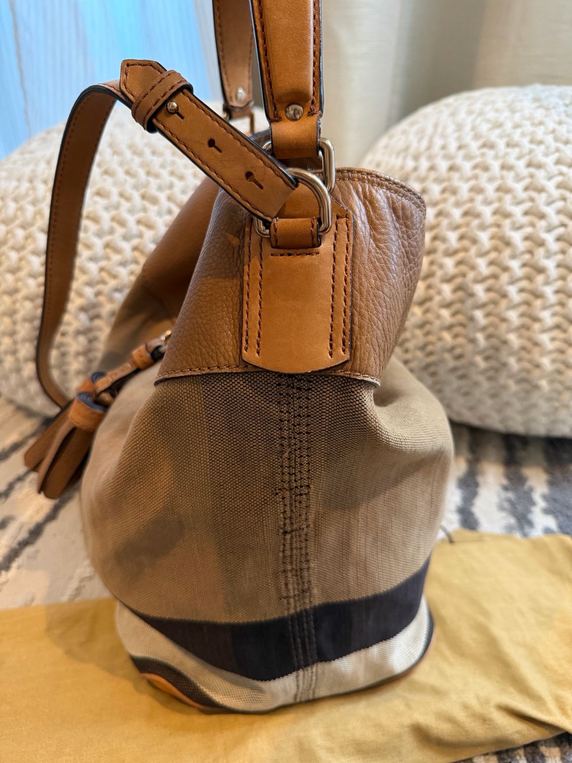 Burberry Novacheck Hobo Ashby Bucket Messenger Crossbody