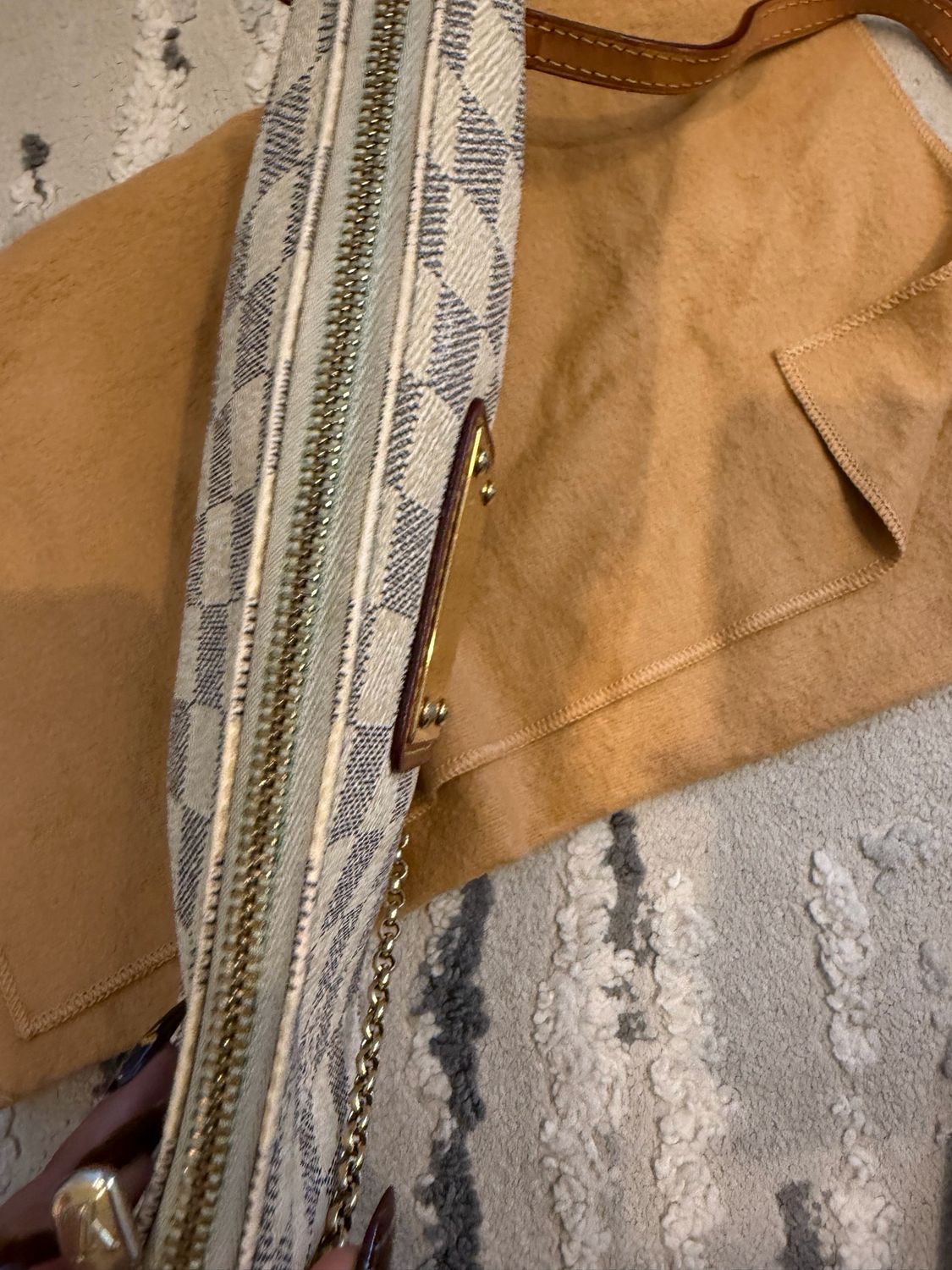 Louis Vuitton Damier Azur Eva Clutch Crossbody