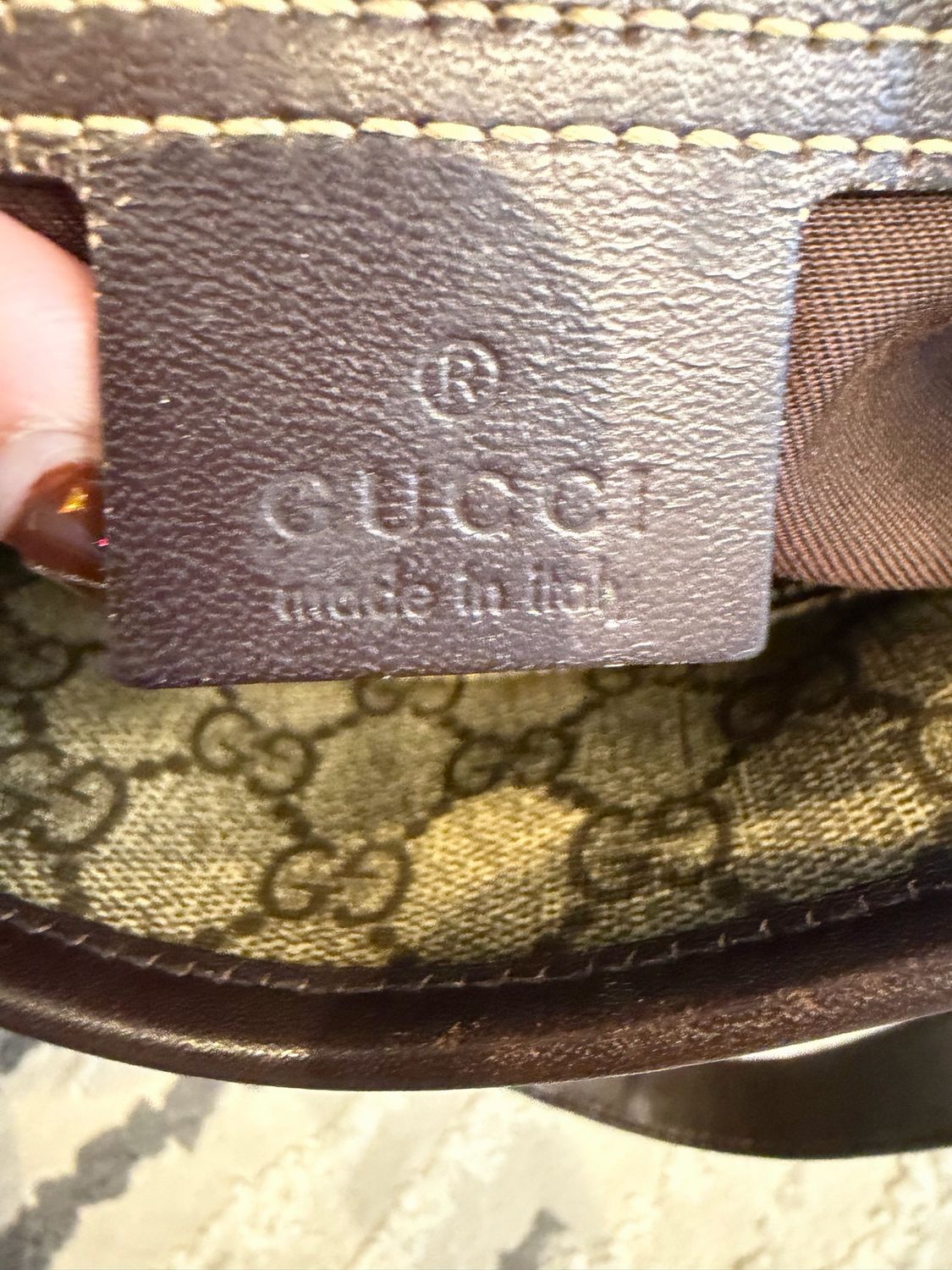 Gucci Monogram Supreme Joy Zipper Tote Medium