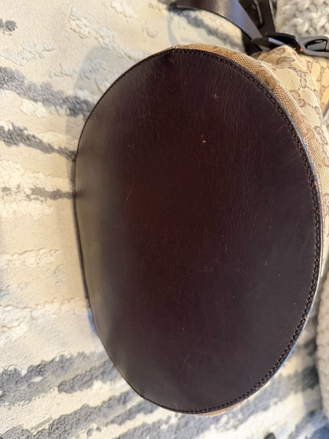 Gucci Monogram Canvas Bucket Sling Messenger