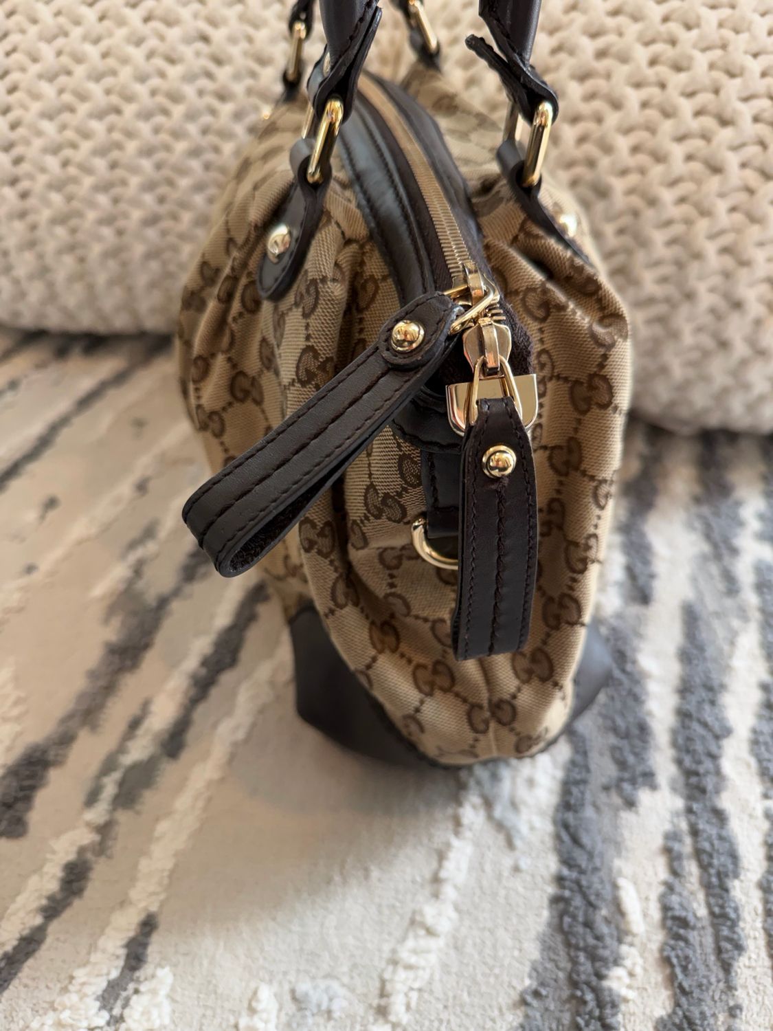 Gucci Monogram Canvas Sukey Tote Shoulder