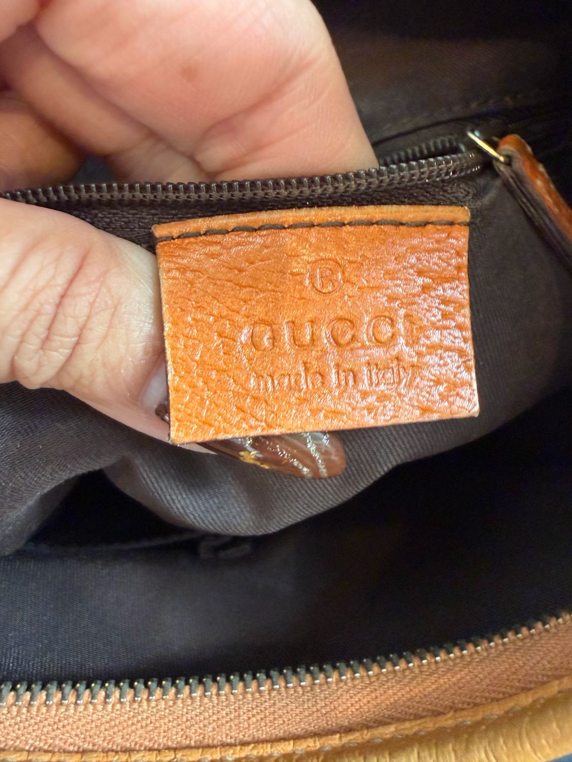 Gucci Monogram Canvas Abbey Hobo Shoulder