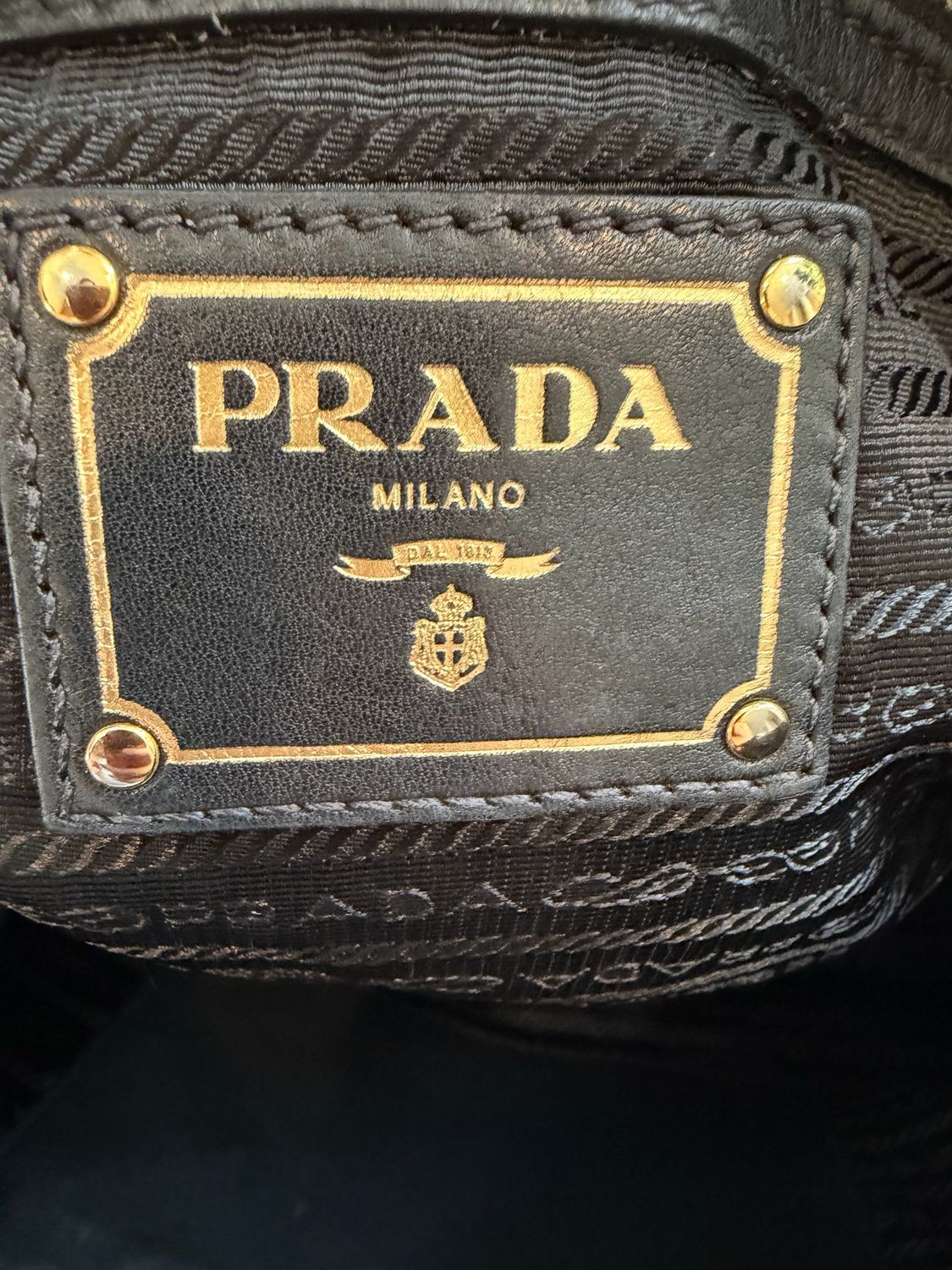 Prada Black Long Strap Tote Soft Calfskin