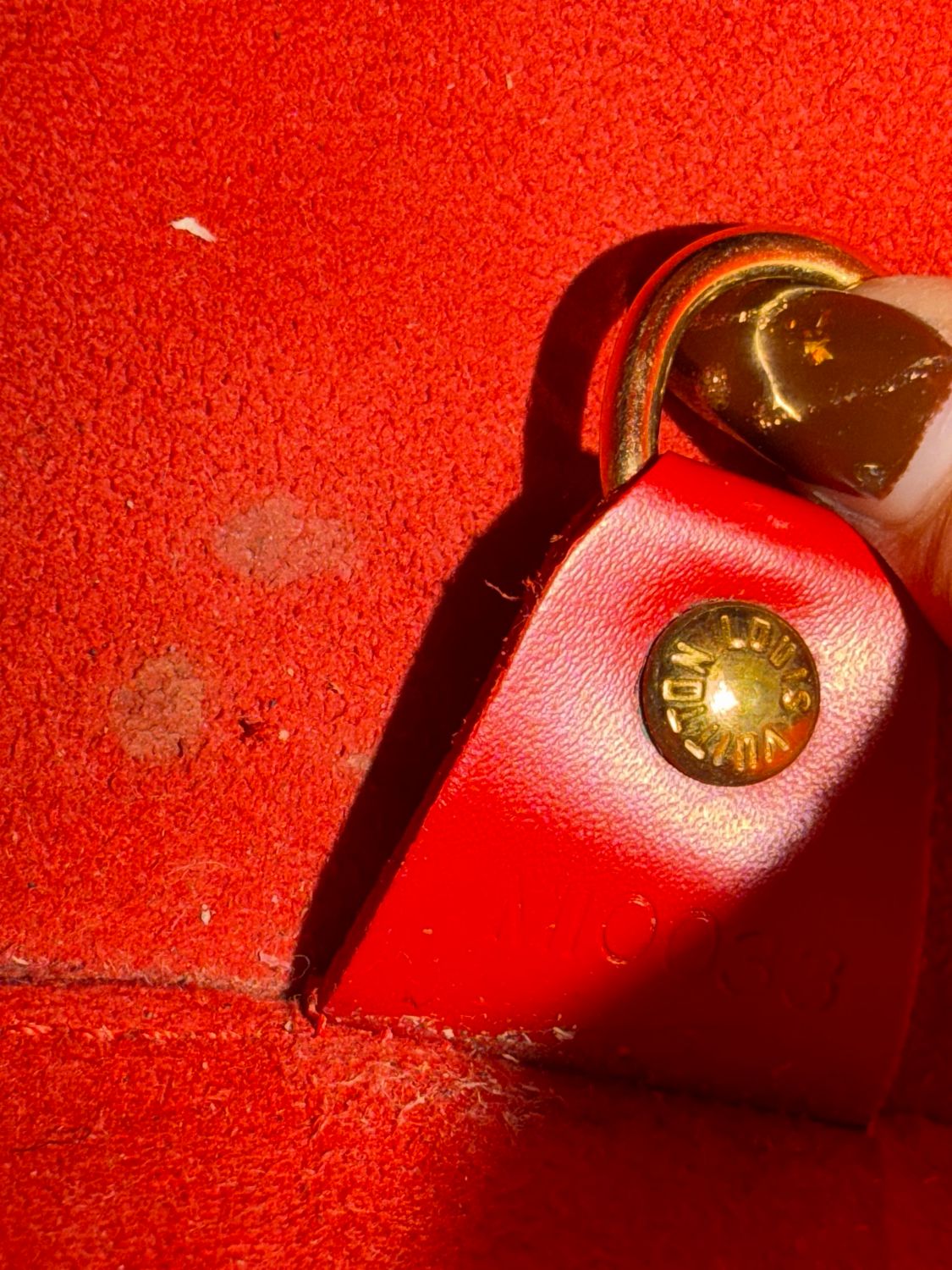 Louis Vuitton Red Epi Soufflot Tote Bowler