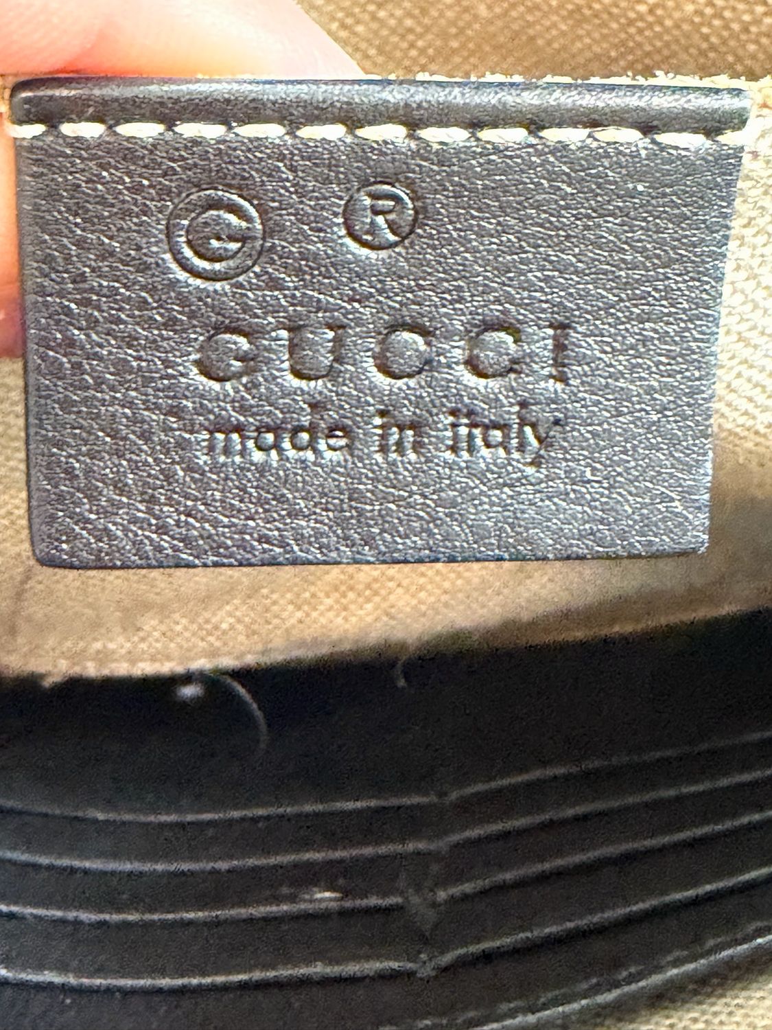 Gucci Guccissima Bree Camera Crossbody Messenger Bag