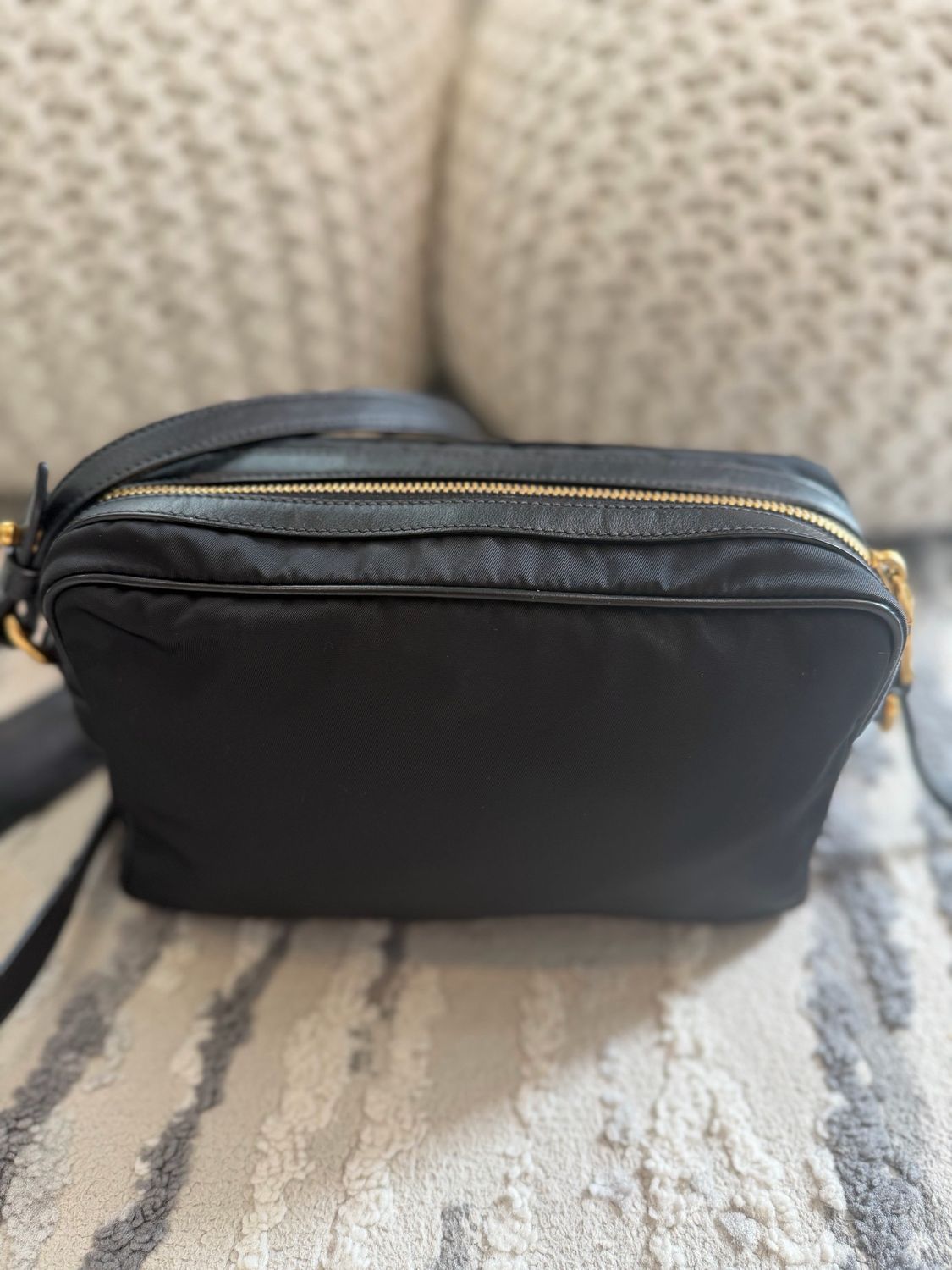 Prada Nylon Tessuto Camera Bag Zipper Messenger Crossbody