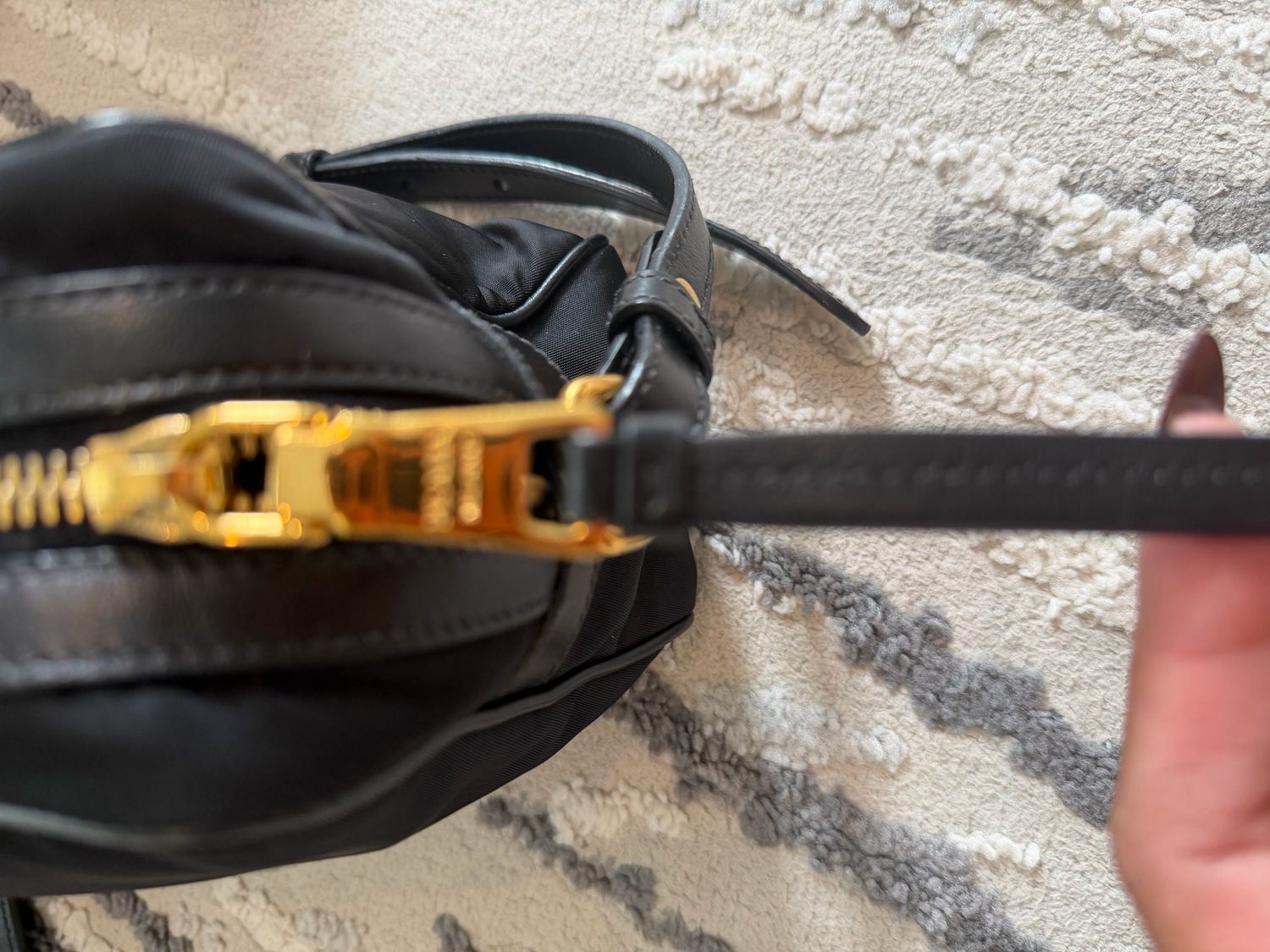 Prada Nylon Tessuto Camera Bag Zipper Messenger Crossbody