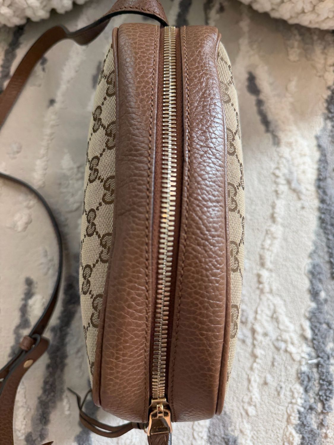 Gucci Monogram Canvas Bree Crossbody Messenger